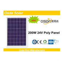 200W Polykristallines Poly Solarmodul (ODA200-24-P)